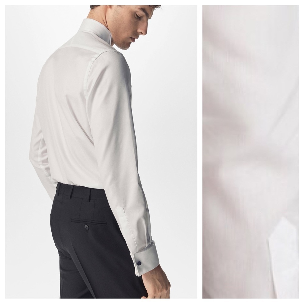 NWT Massimo Dutti White Shirt Size 15 3/4, 16, 17 - Picture 2 of 8